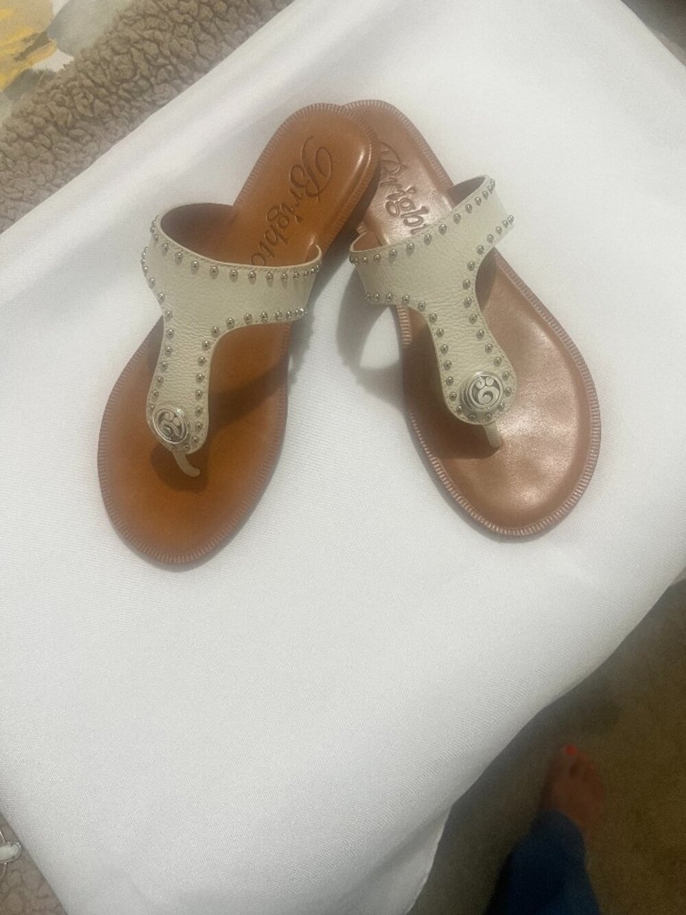 Brighton Alfa T-Strap Thong Sandals